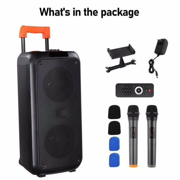 40W Multi Speaker, Light Rhythm Change, Bluetooth Remote Control, Plastic Rod Speaker