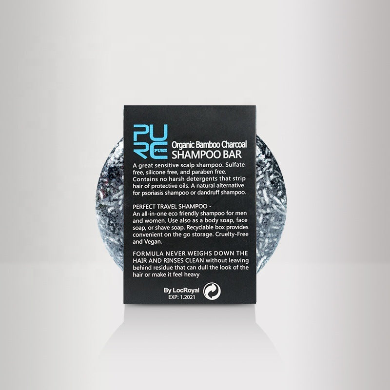 Shampoing artisanal au savon et au charbon de bambou