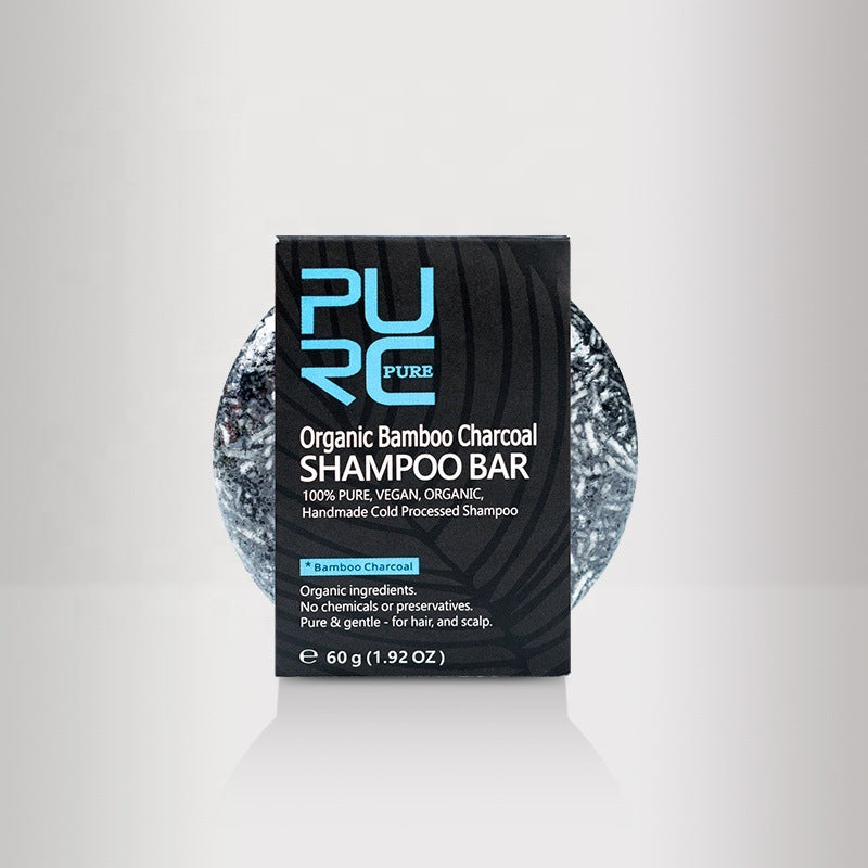 Shampoing artisanal au savon et au charbon de bambou