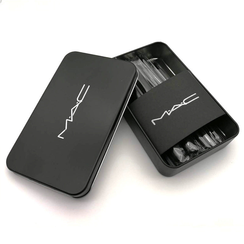 12 ensembles de pinceaux de maquillage, boîte en fer, outils de maquillage