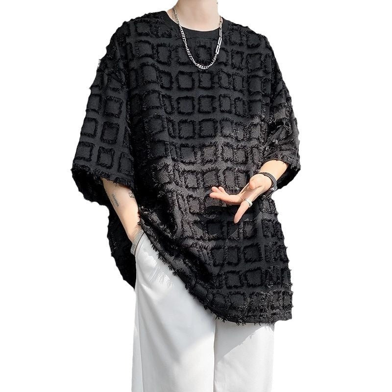 T-shirt homme style tendance haut de gamme à manches courtes