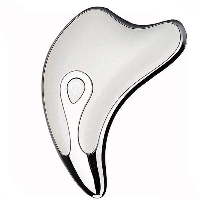 Appareil de massage facial Gua Sha avec microcourant LED pour un lifting et un amincissement du visage. Massage corporel électrique à la gouache.