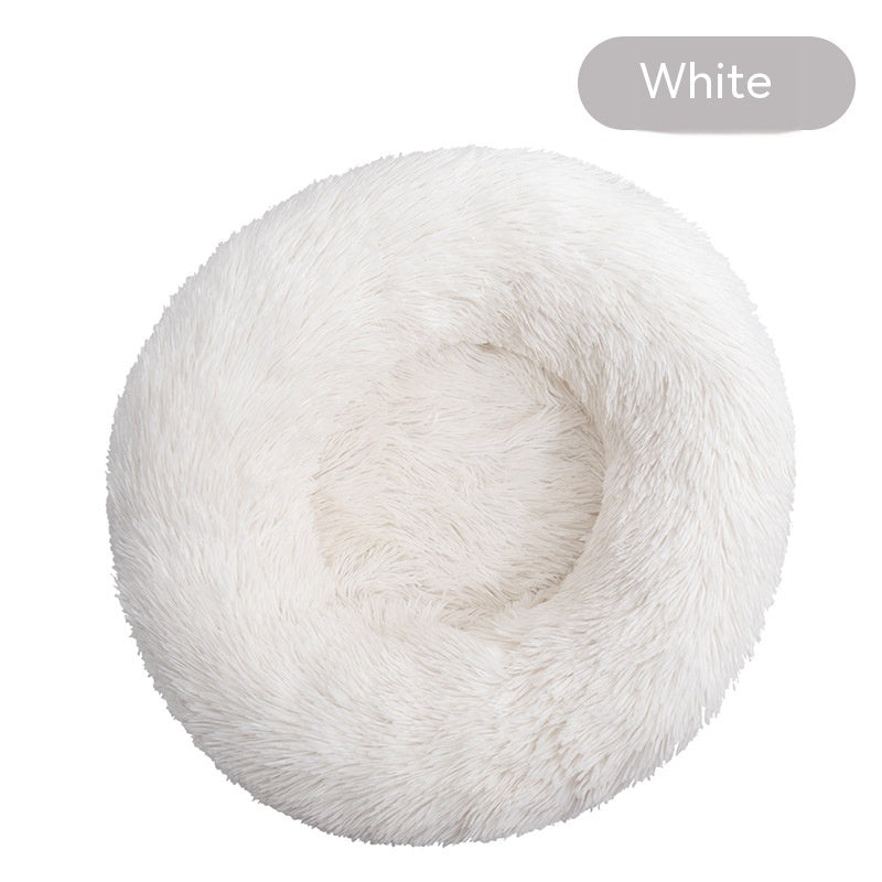 Niche ronde en peluche amovible et lavable