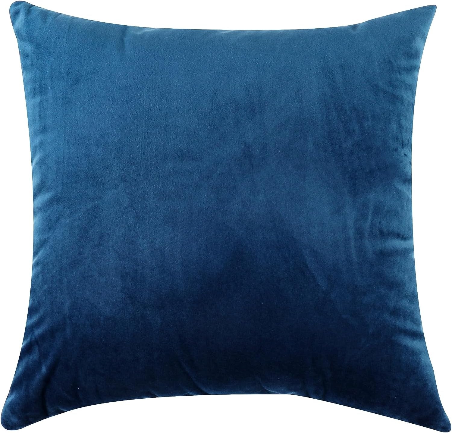 Decorative Throw Pillow Covers Pack of 2 Velvet Throw Pillow Cases for Couch Pillows Cover Bedroom Living Room Outdoor Blue Pillow Covers 18X18 Inch