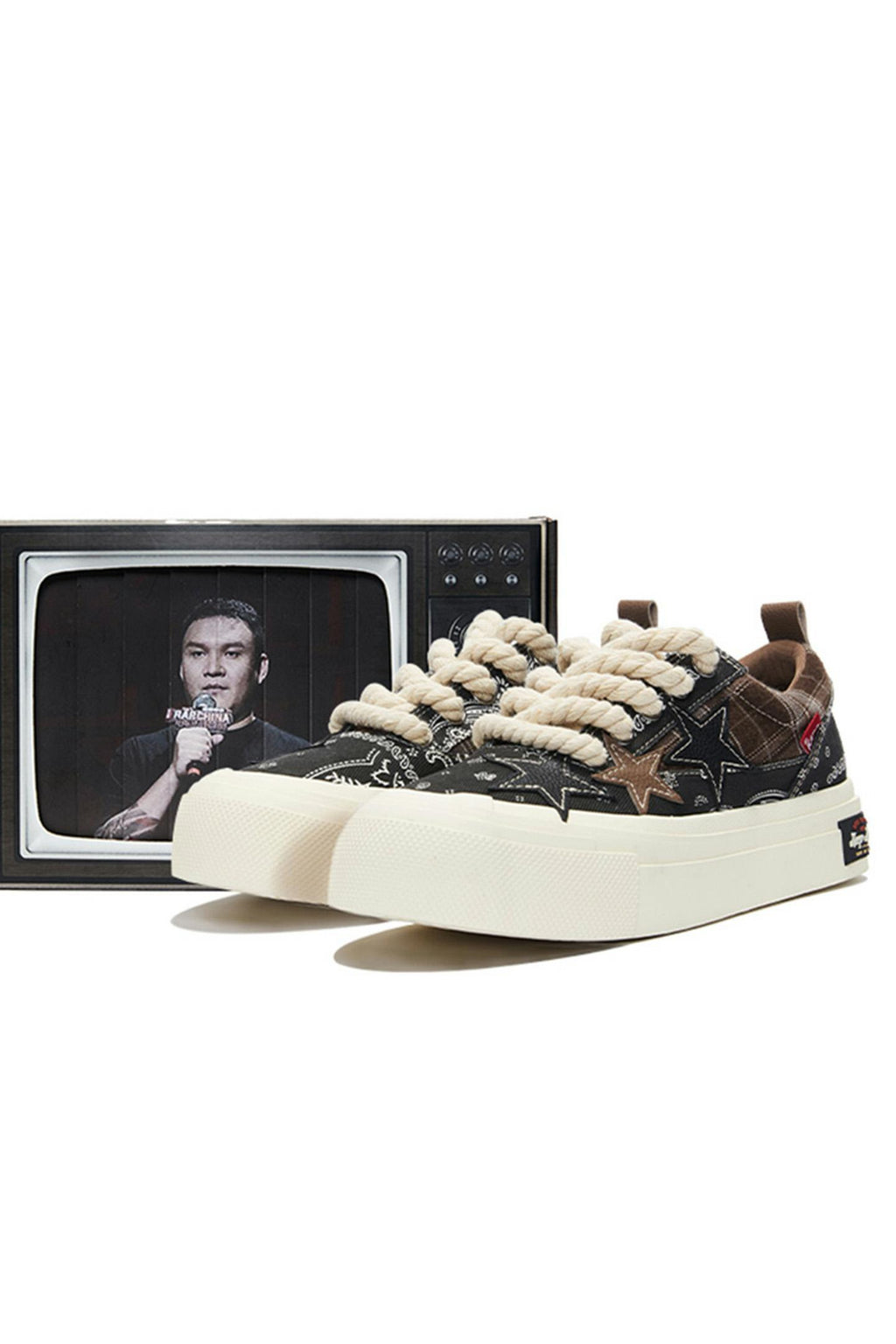 KAALIXTO--Star Canvas Shoes-Paisley - Unisex