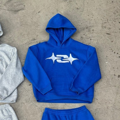 Autumn And Winter Casual Retro Hip-hop Sportswear Fashionable Hoodie