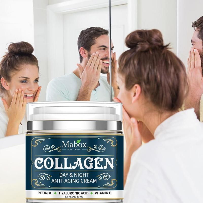 Crème hydratante au collagène pour le visage - Soin anti-âge - Soin anti-rides