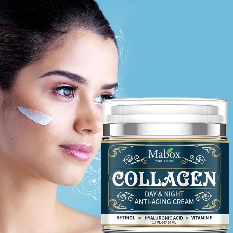 Crème hydratante au collagène pour le visage - Soin anti-âge - Soin anti-rides