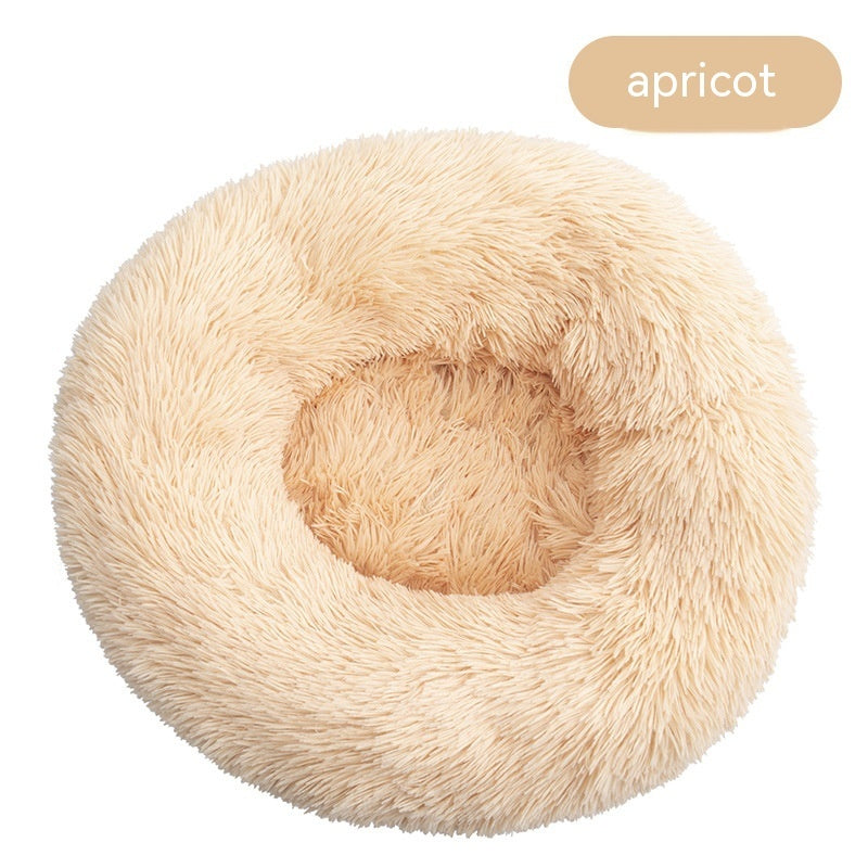 Niche ronde en peluche amovible et lavable